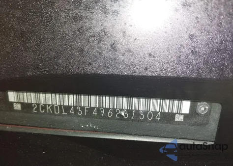 2009 Pontiac Torrent из США, поврежденный, VIN 2CKDL43F496231304